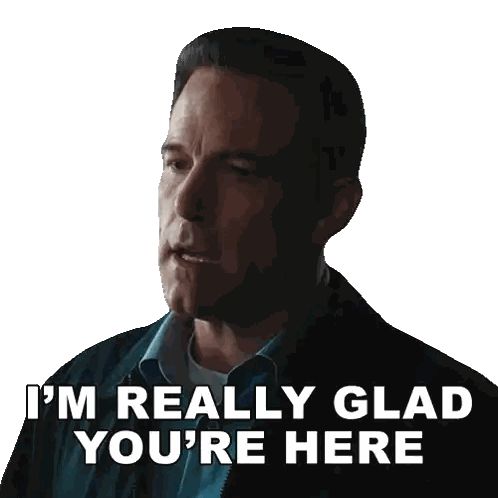 Man Saying Im Glad You're Here