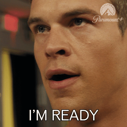 Man Saying Im Ready in Paramount Logo