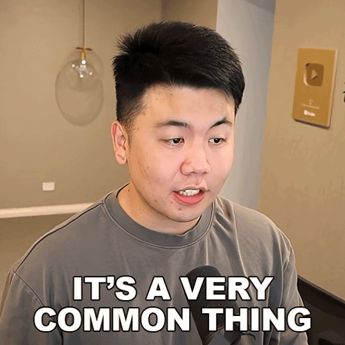 Man Saying It's A Very Common Thing GIF