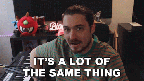 Man Saying It's Lot of Same Thing Keyboard