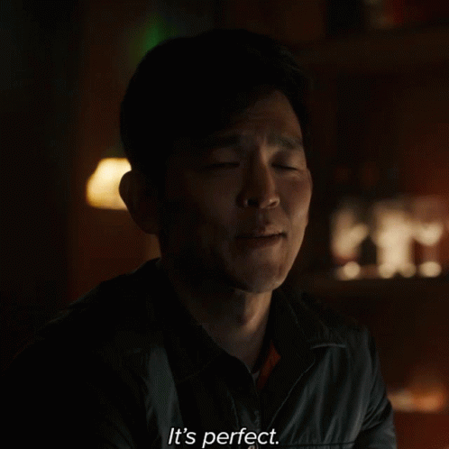 Man Saying It's Perfect In Darkness GIF