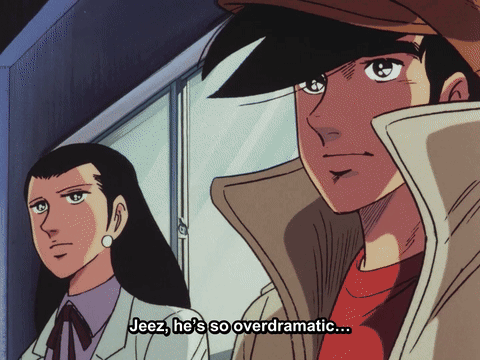 Man Saying Jeez He's So Overdramatic GIF