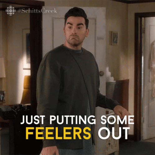 Man Saying Just Putting Some Feelers Out