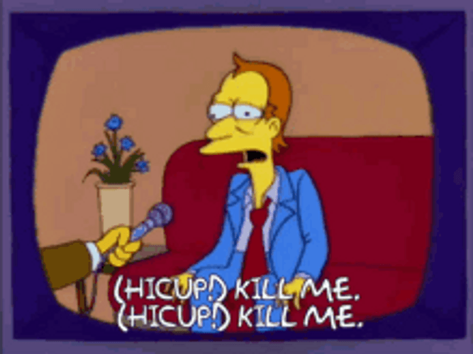 Man Saying Kill Me The Simpsons Scene GIF