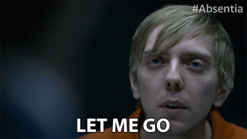 Man Saying Let Me Go Dark Room GIF