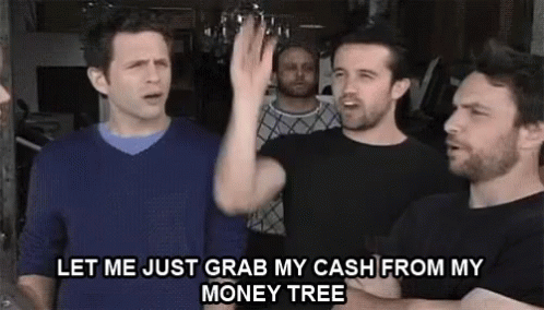 Man Saying Let Me Grab My Cash