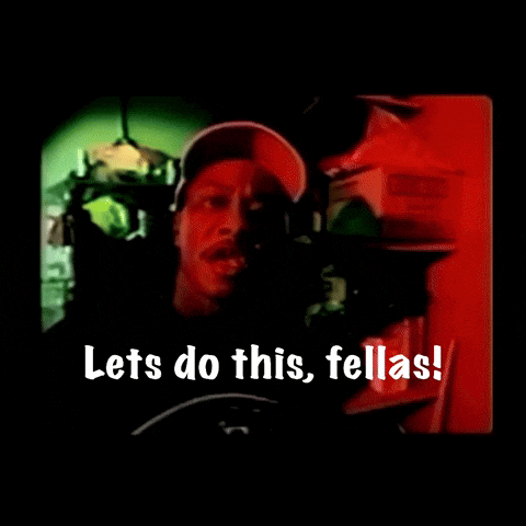 Man Saying Let's Do This Fellas