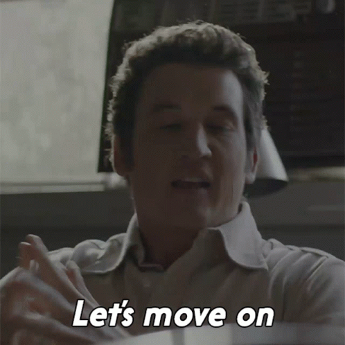 Man Saying Lets Move On GIF