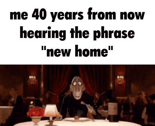 Man Saying Me 40 Years From Now New Home GIF