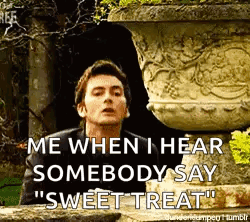 Man Saying Me When Hearing Sweet Treat