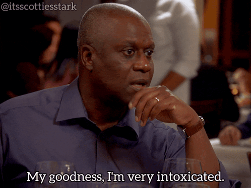 Man Saying My Goodness I'm Very Intoxicated