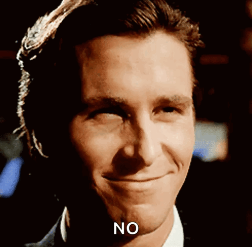 Man Saying No