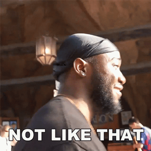Man Saying Not Like This While Walking GIF
