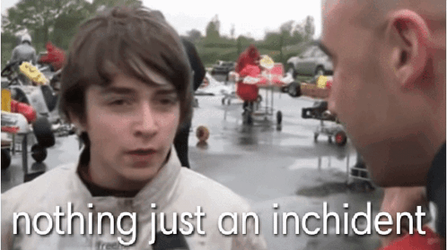 Man Saying Nothing Just an Incident