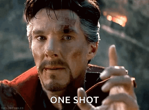 Man Saying One Shot GIF