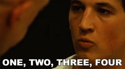 Man Saying One Two Three Four
