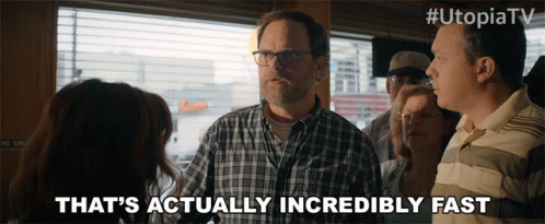 Man Saying Something Is Fast GIF