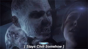 Man Saying Stays Chill Somehow Beside Woman GIF