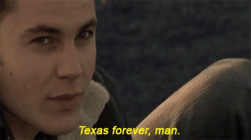 Man Saying Texas Forever
