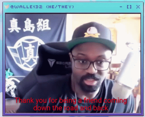 Man Saying Thank You For Being A Friend GIF