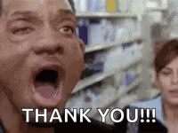 Man Saying Thank You to Woman