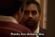 Man Saying Thanks Ron Doleezza Rice GIF