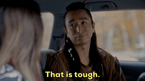 Man Saying That Is Tough GIF