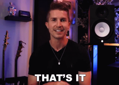 Man Saying That's It In Front Of Speaker GIF