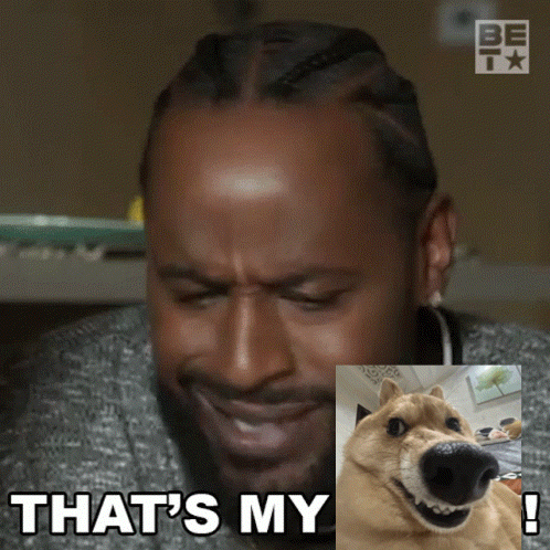Man Saying That's My With Dog