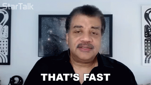 Man Saying Thats Fast