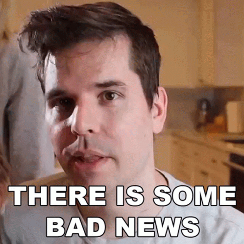 Man Saying There Is Some Bad News