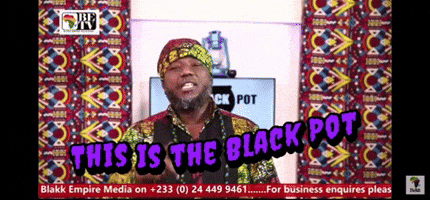 Man Saying This Is the Black Pot
