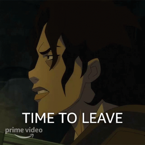 Man Saying Time To Leave