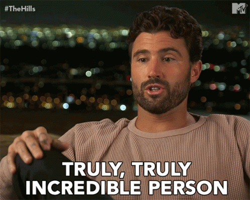 Man Saying Truly Truly Incredible Person