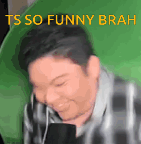 Man Saying Ts So Funny Brah GIF