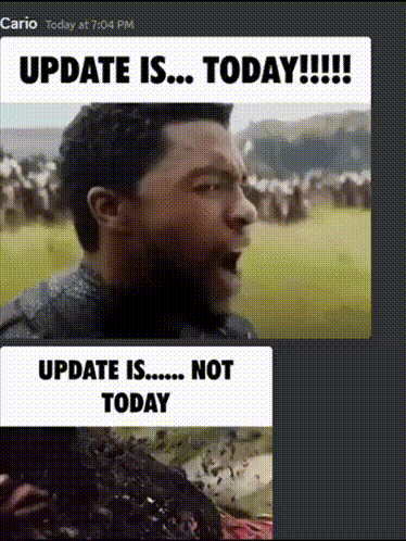 Man Saying Update Is Today