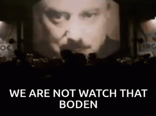 Man Saying We Are Not Watch That Boden