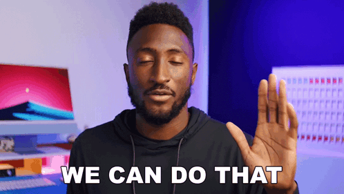 Man Saying We Can Do That With Hand Up GIF