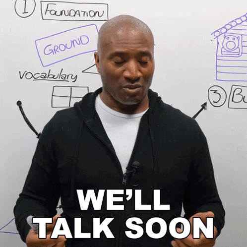Man Saying We'll Talk Soon