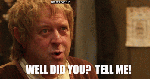 Man Saying Well Did You Tell Me
