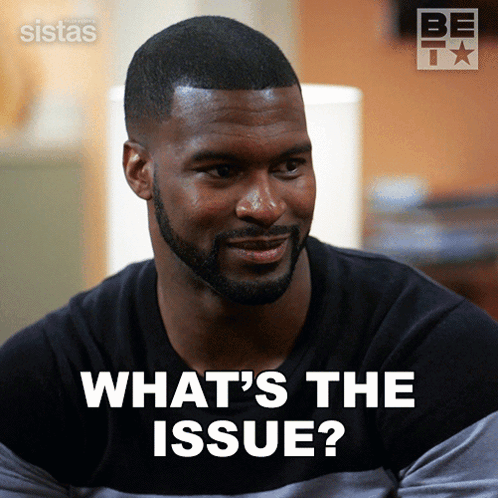 Man Saying What's the Issue