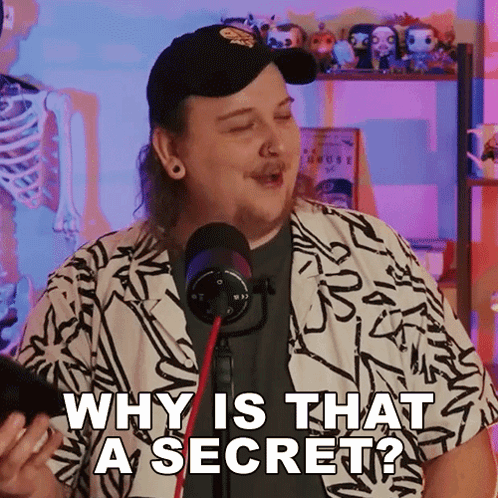 Man Saying Why Is That Secret into Microphone