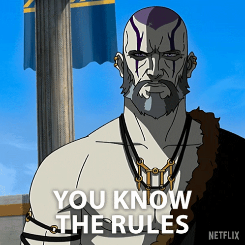 Man Saying You Know The Rules