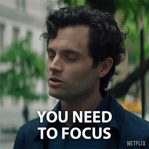 Man Saying You Need to Focus Netflix Advertisement