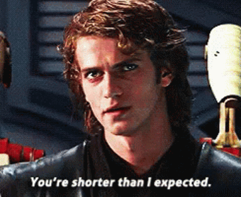 Man Saying You're Shorter Than Expected