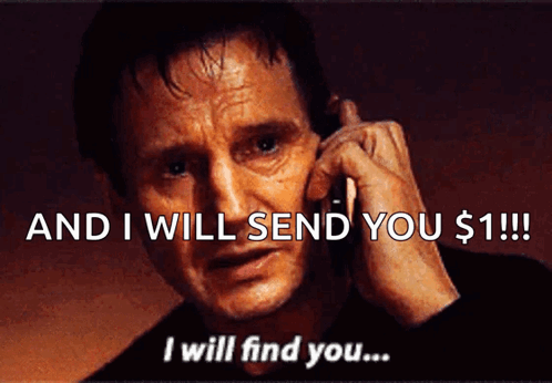 Man Says And I Will Send You $1!!!