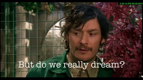 Man Says But Do We Really Dream GIF