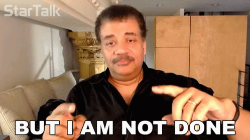 Man Says But I Am Not Done Star Talk Logo