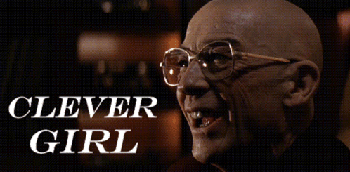 Man Says Clever Girl While Smiling GIF