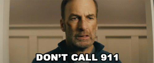 Man Says Don't Call 911 in Front of Door